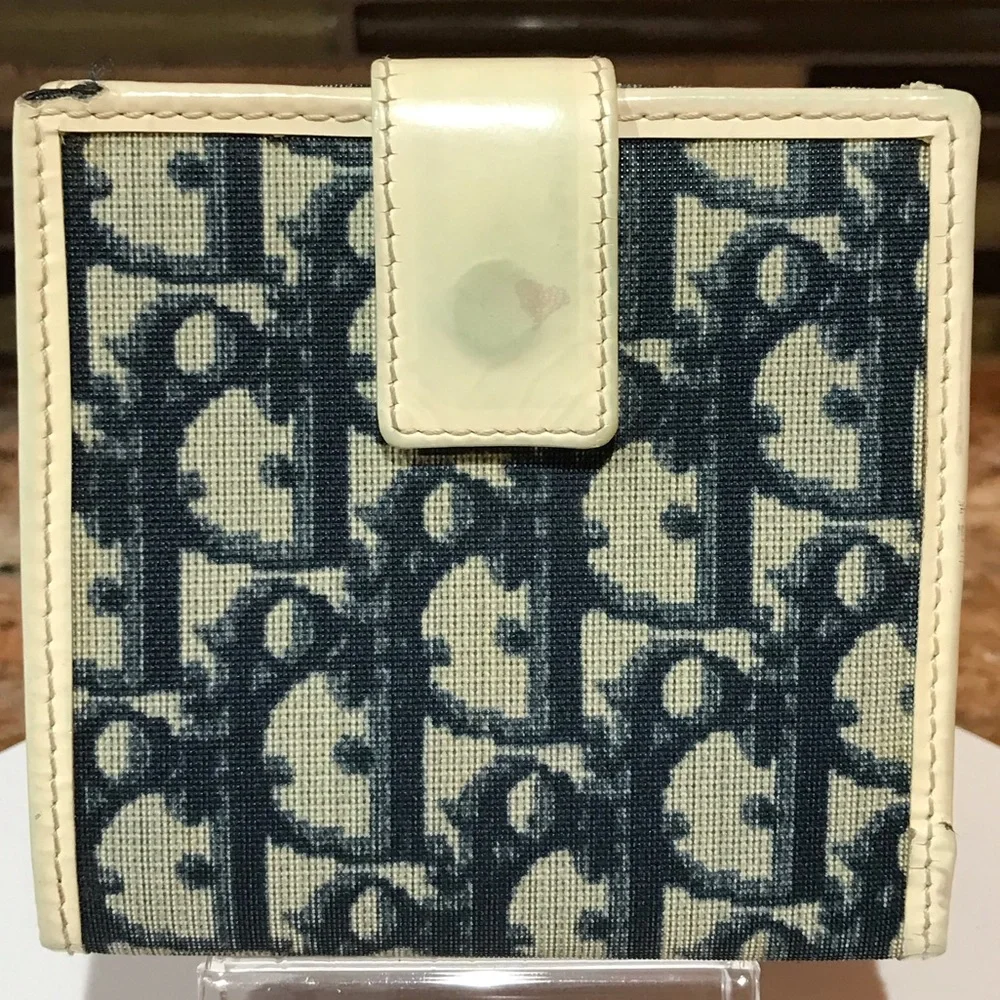 DIOR Trotter #2 Canvas/ Patent Leather Bifold Wallet 😍🔥